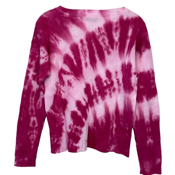 Style & Co Medium Cotton Dolman Pullover  Mock Neck Sweater, Geode Dye Pink - Picture 3 of 6